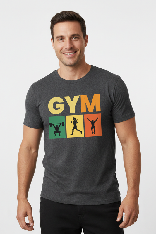 GYM Tee - Dark Heather Grey