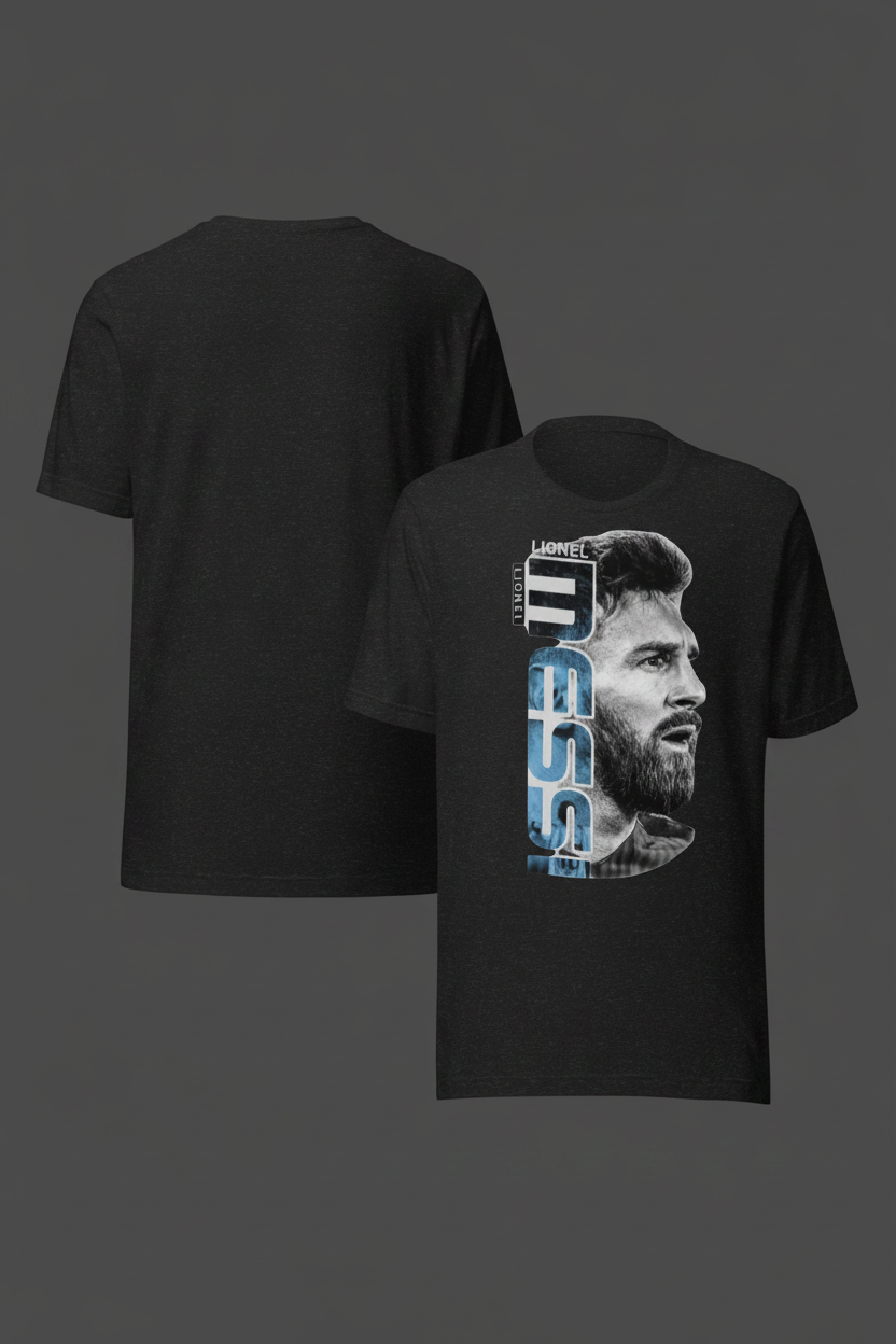 Black Messi T-Shirt Mockup