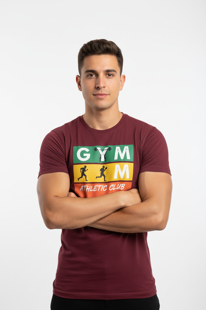 GYM Tee - Maroon