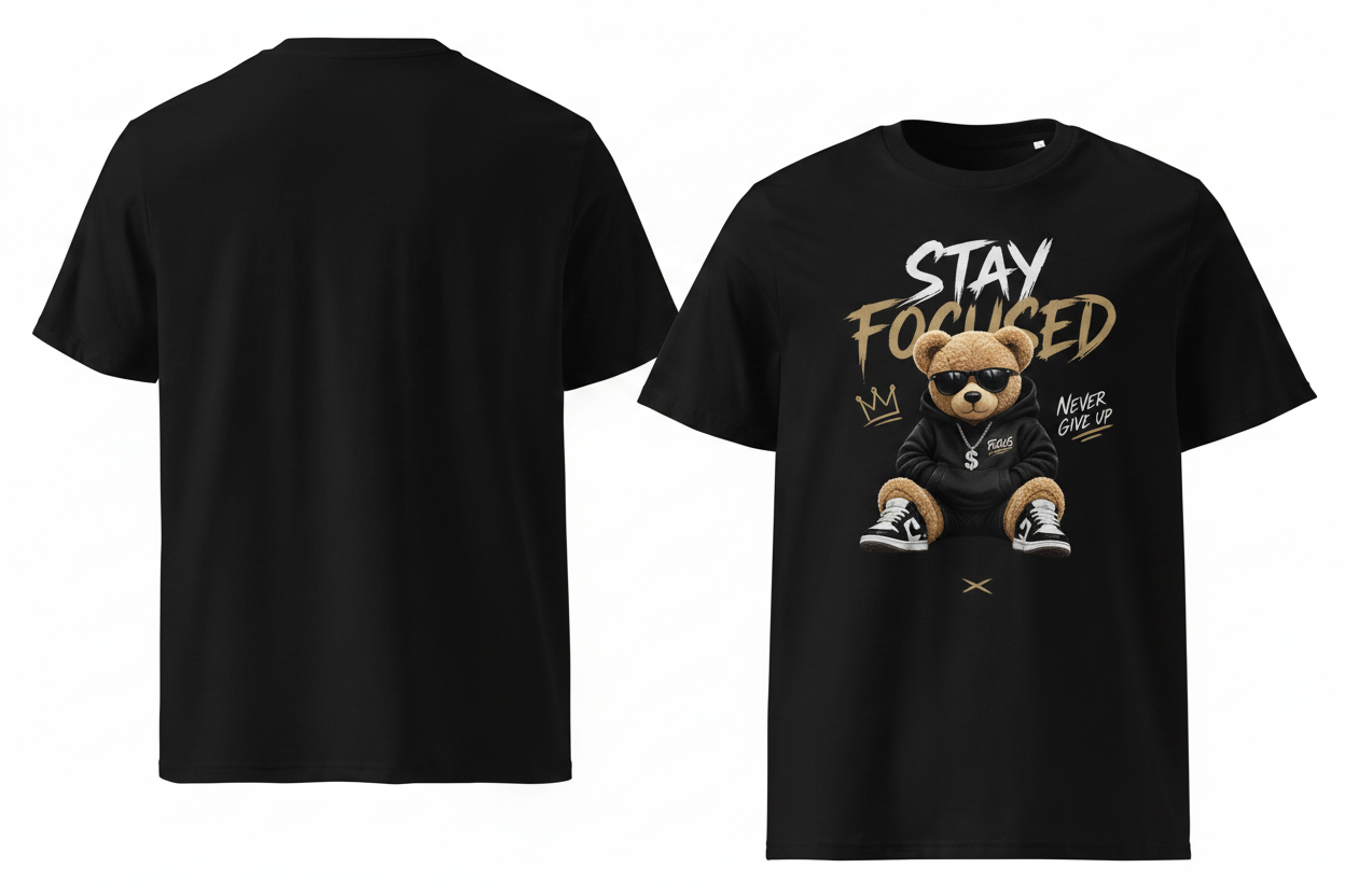 Stay Focused Tee – Black